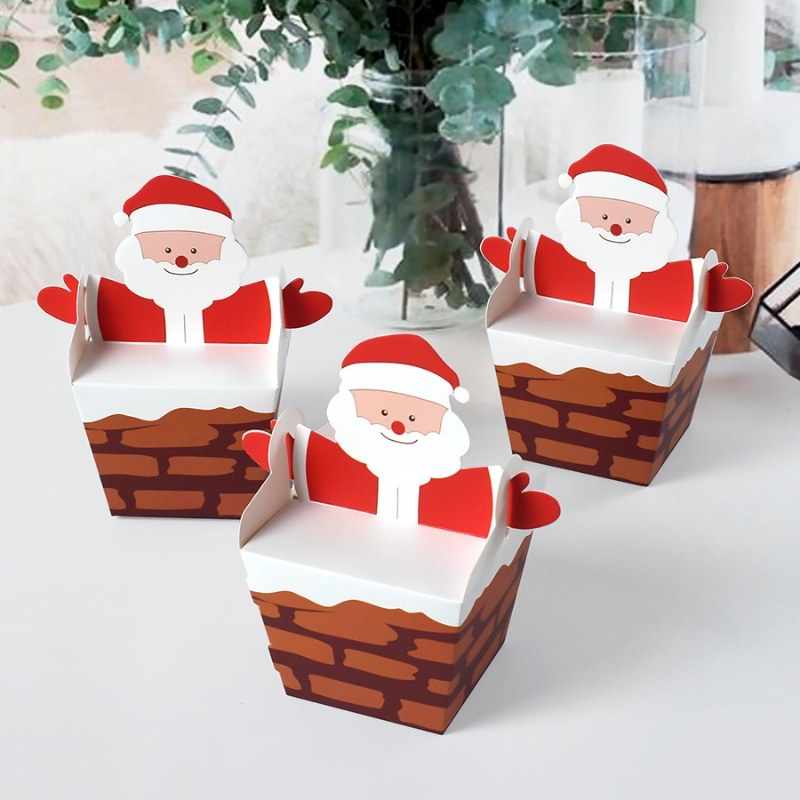 Candle Containers - 10/30/50 pz Babbo Natale Arrampicata Il