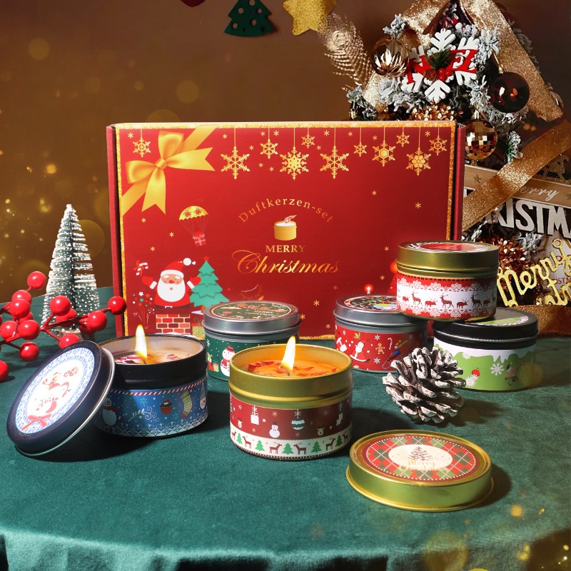 Soy Wax - Set Regalo di Candele Profumate in