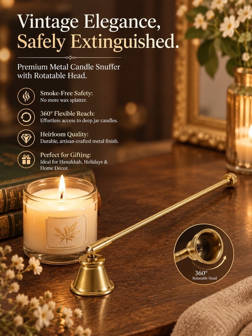 Candle Wick - Estintore per Candele in Metallo Stile