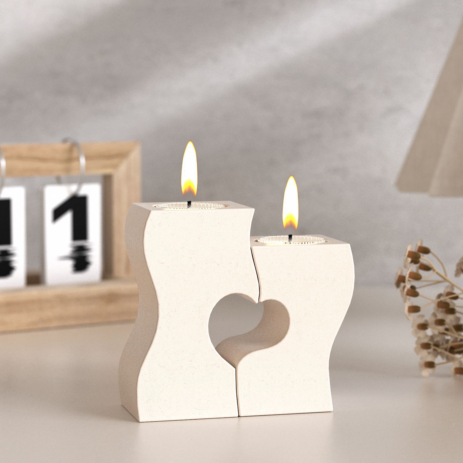 Candle Molds - S Cuore Candeliere Stampi in Silicone