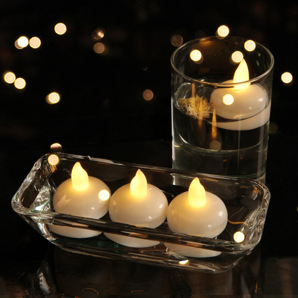 Paraffin Wax - 12 luci LED galleggianti impermeabili –