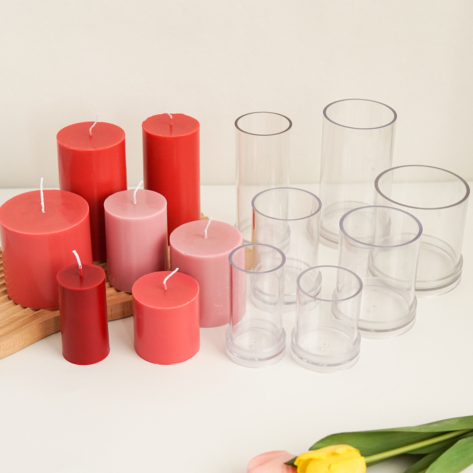 Candle Making Kit - Vari stampi per candele cilindrici 3D