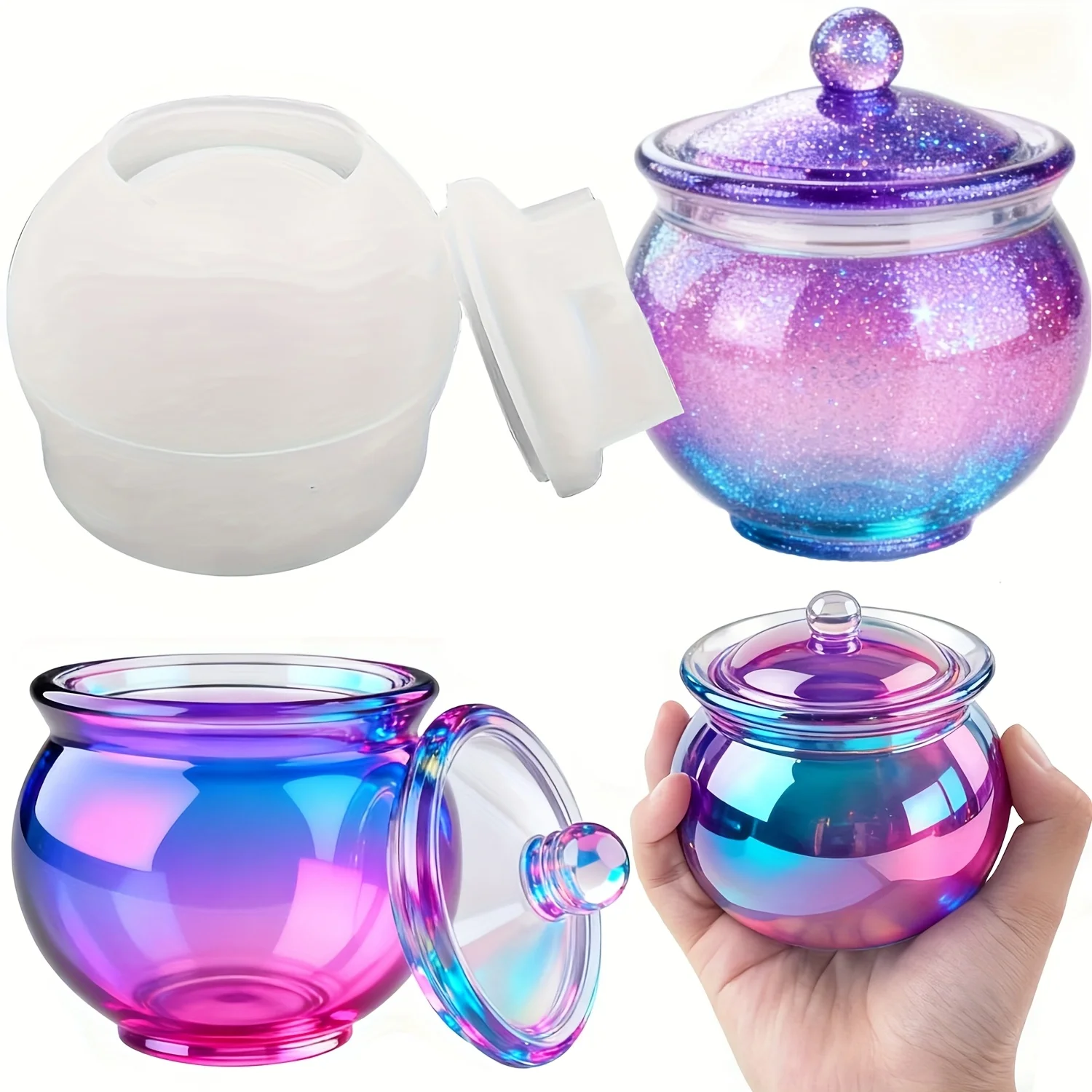 1 set di stampi rotondi in res - Candle Containers recensione e prezzo